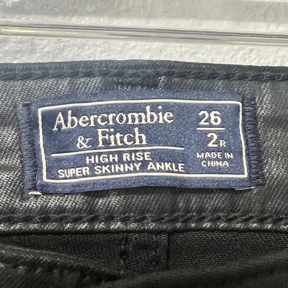 Abercrombie & Fitch Vegan Leather Skinny Pants -2R/26 - Picture 7 of 11